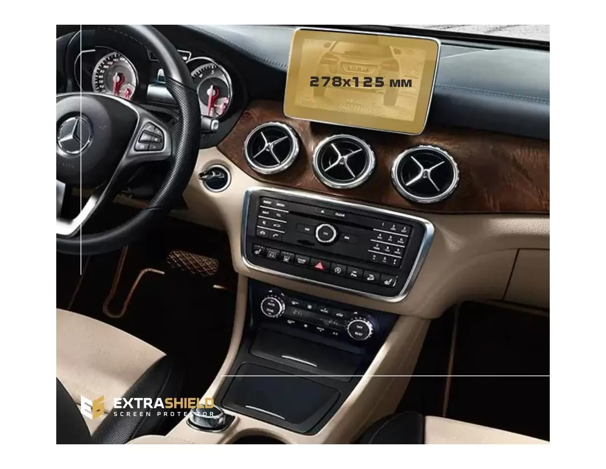 Mercedes-Benz GLA (X156) 2013 - 2017 Multimedia 10,3" ExtraShield Screeen Protector