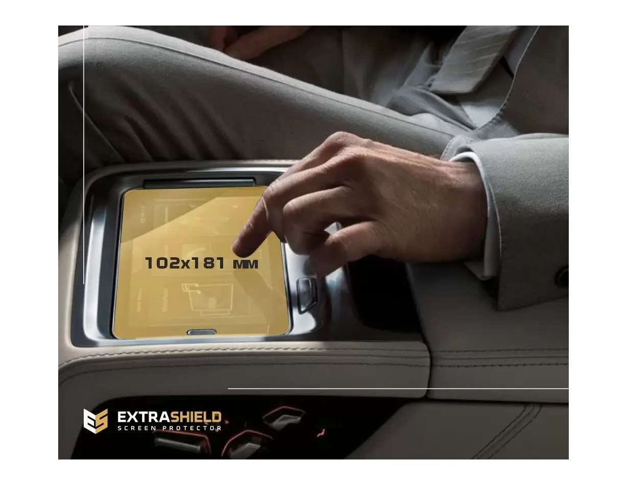 Mercedes-Benz EQS 2020 - Present Mobile office Samsung SM-T230NZ 7" DisplayschutzGlass Kratzfest Anti-Fingerprint Transparent - 