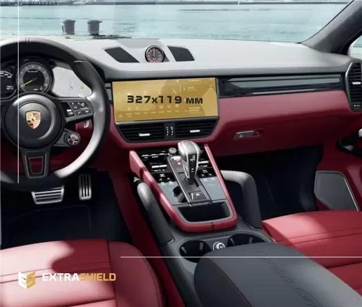 Porsche Cayenne 2017 - Present Multimedia 12" Vidrio protector de navegación transparente HD