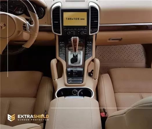 Porsche Cayenne 2015-2018 Multimedia 8" Vidrio protector de navegación transparente HD