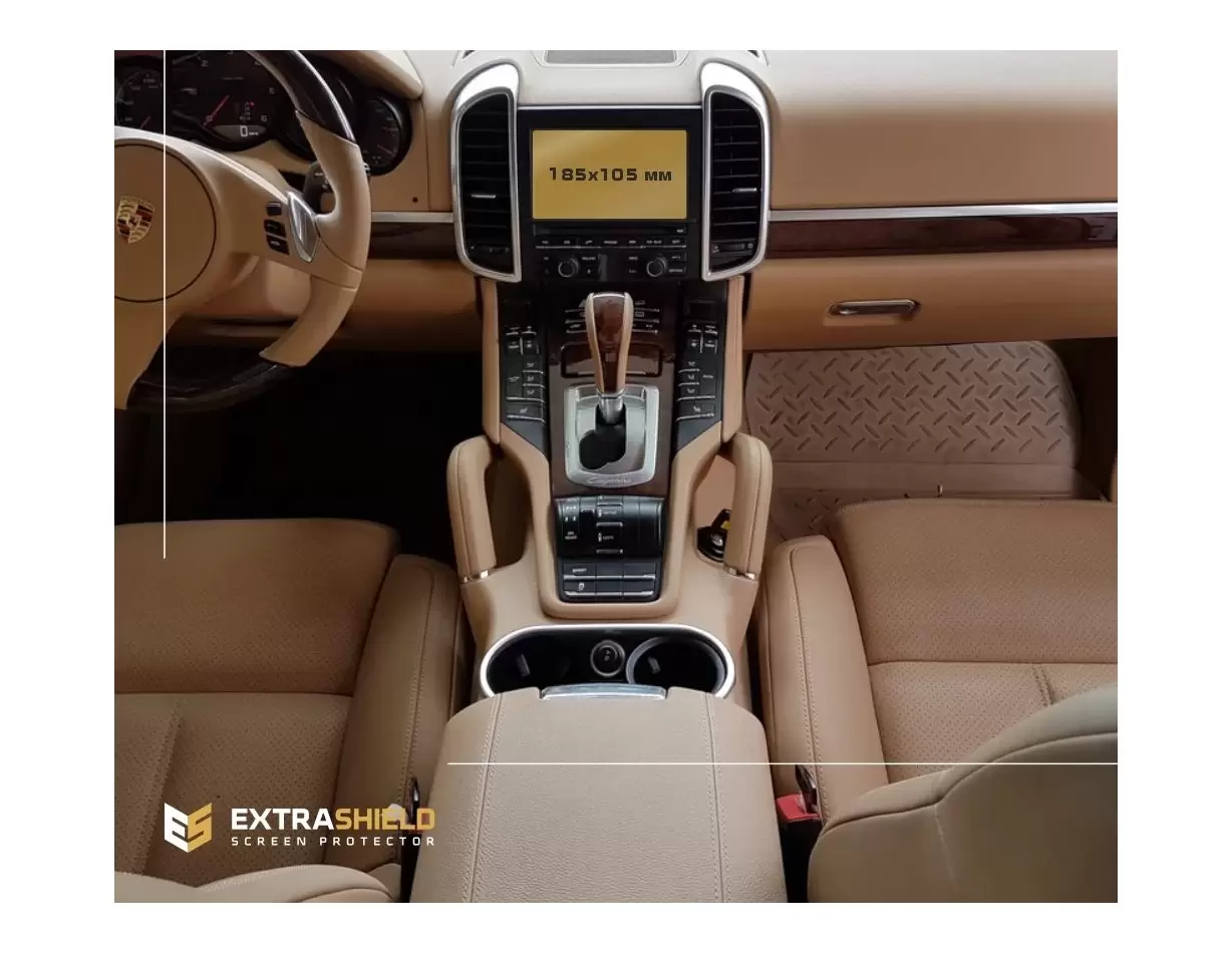Porsche Cayenne 2015-2018 Multimedia 8" Vidrio protector de navegación transparente HD