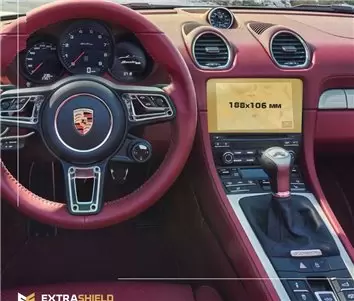 Porsche Boxster 2016 - Present Multimedia 7" HD transparant navigatiebeschermglas