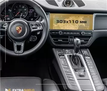 Porsche Macan Facelift 2018 - Present Multimedia 11" HD transparant navigatiebeschermglas