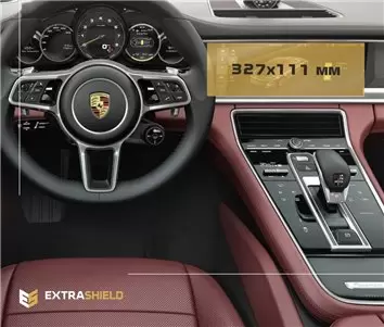 Porsche Panamera II 2017 - Present Multimedia 12" Vidrio protector de navegación transparente HD