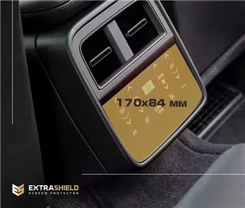 Porsche Taycan 2019 - Present Rear Climate-Control 6,5" HD transparant navigatiebeschermglas