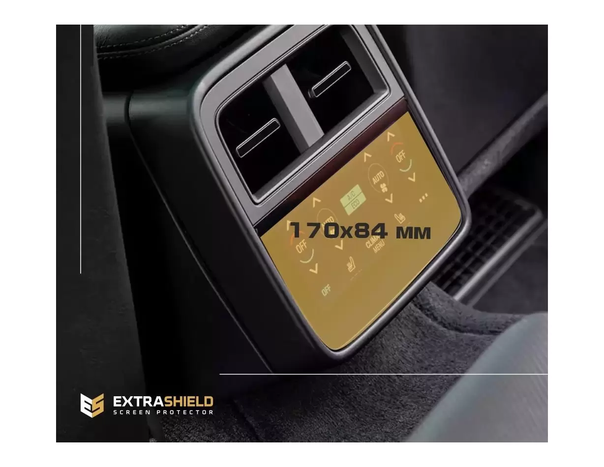 Porsche Taycan 2019 - Present Rear Climate-Control 6,5" Vidrio protector de navegación transparente HD