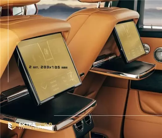 Rolls-Royce Cullinan 2018 - Present Passenger monitors (2pcs,) 15" Vidrio protector de navegación transparente HD