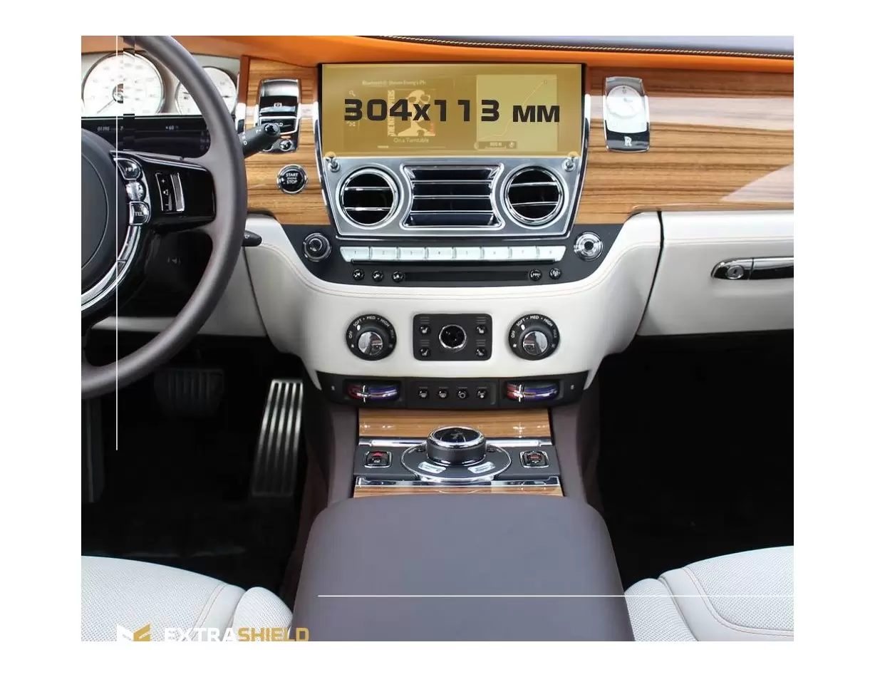 Rolls-Royce Ghost 2020 - Present Multimedia 8,8" Vidrio protector de navegación transparente HD