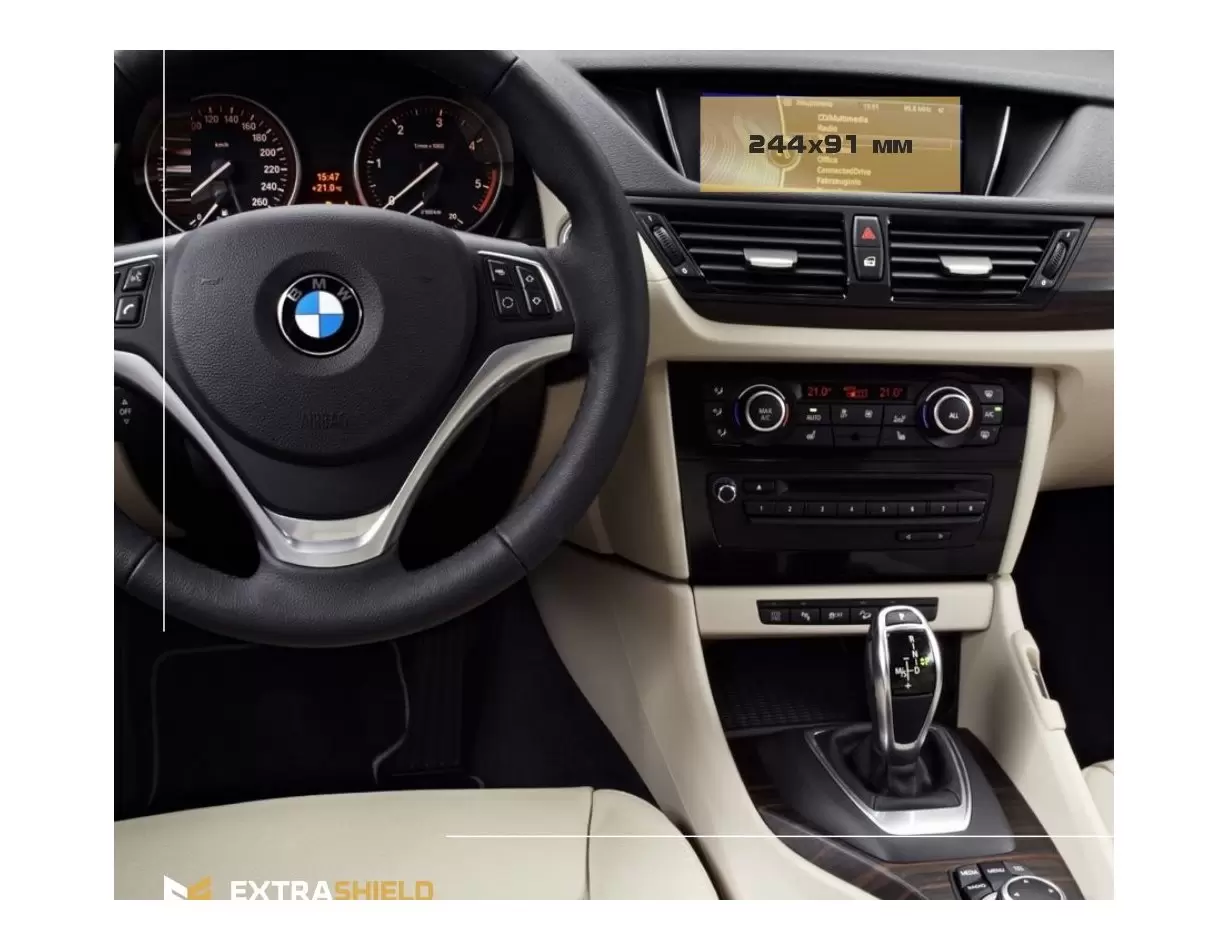 BMW 8 Series (G14-16) 2018 - Present Digital Speedometer (with sensor) 12,3" Vidrio protector de navegación transparente HD