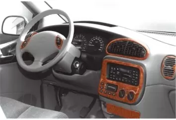 Chrysler Voyager 01.96-02.01 3D Decor de carlinga su interior del coche 12-Partes