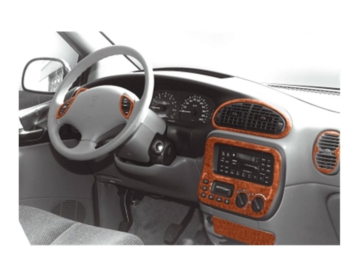 Chrysler Voyager 01.96-02.01 3M 3D Interior Dashboard Trim Kit Dash Trim Dekor 12-Parts