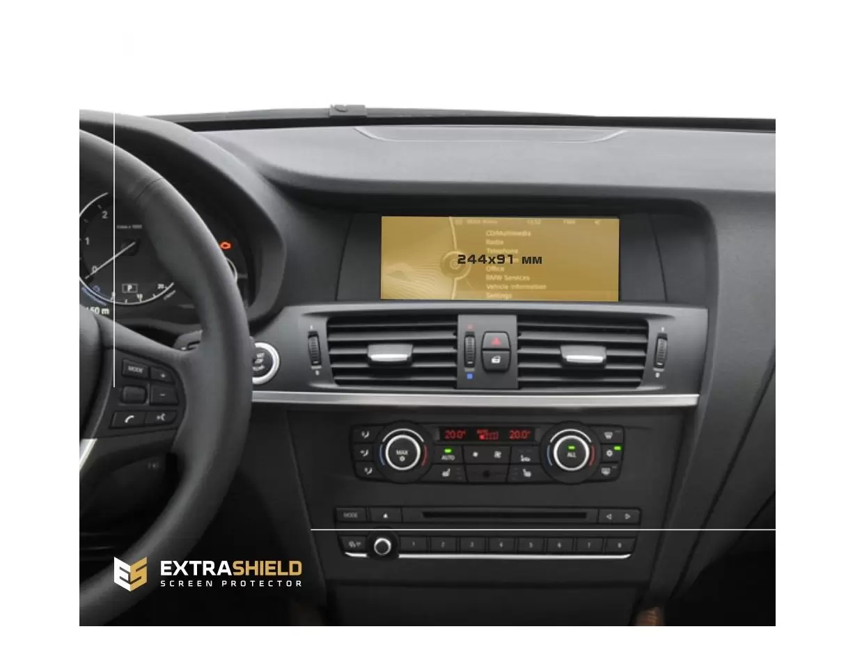BMW X2 (F39) 2017 - Present Multimedia 8,8" HD transparant navigatiebeschermglas