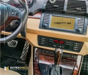 BMW 5 Series (G30) 2020 - Present Passenger monitors (2pcs,) 10,2" HD transparant navigatiebeschermglas