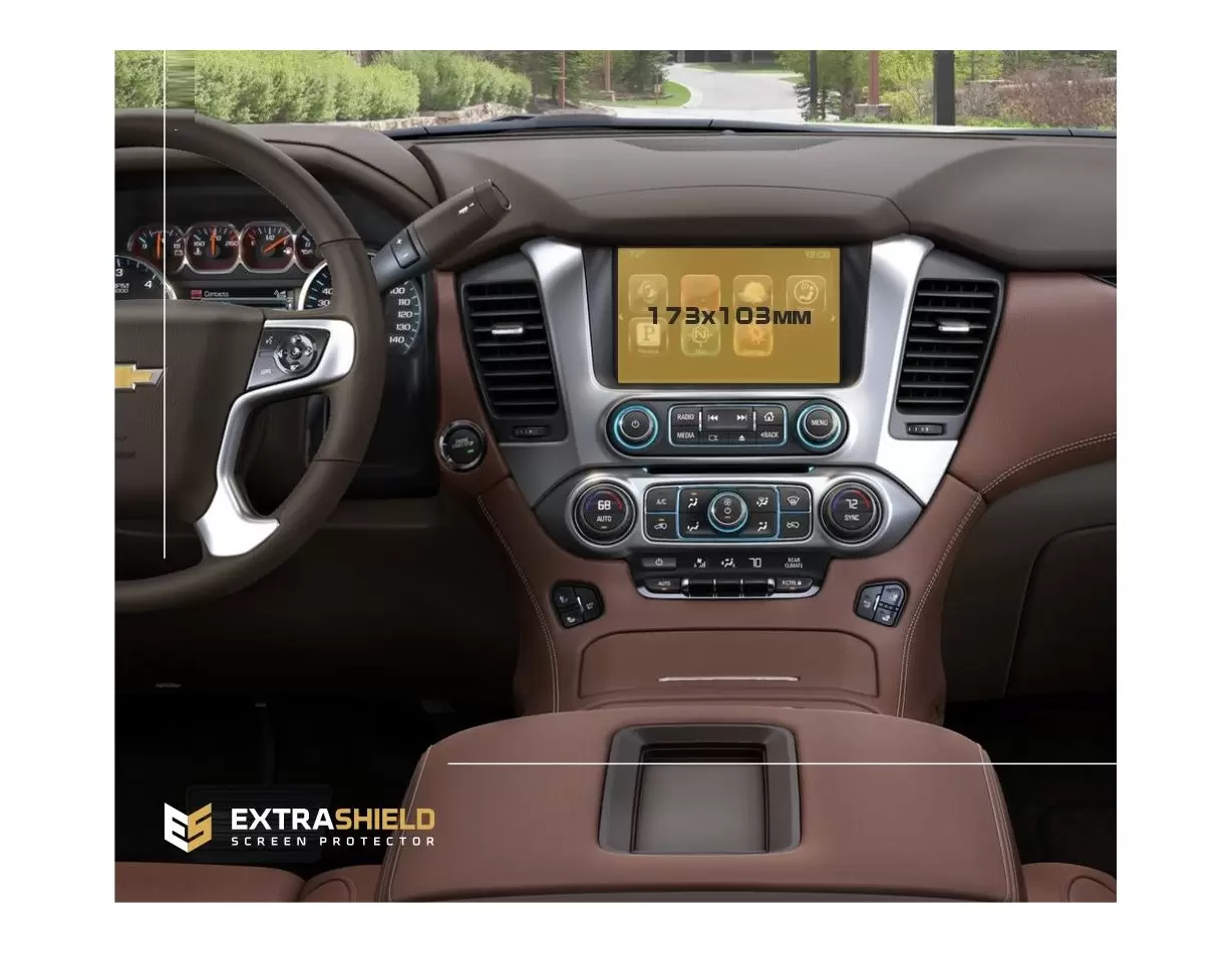Cadillac XT6 2019 - Present Multimedia 8" Vidrio protector de navegación transparente HD