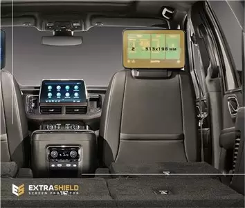Chevrolet Tahoe 2019 - 2022 Passenger monitors 2 pcs, ExtraShield Screeen Protector