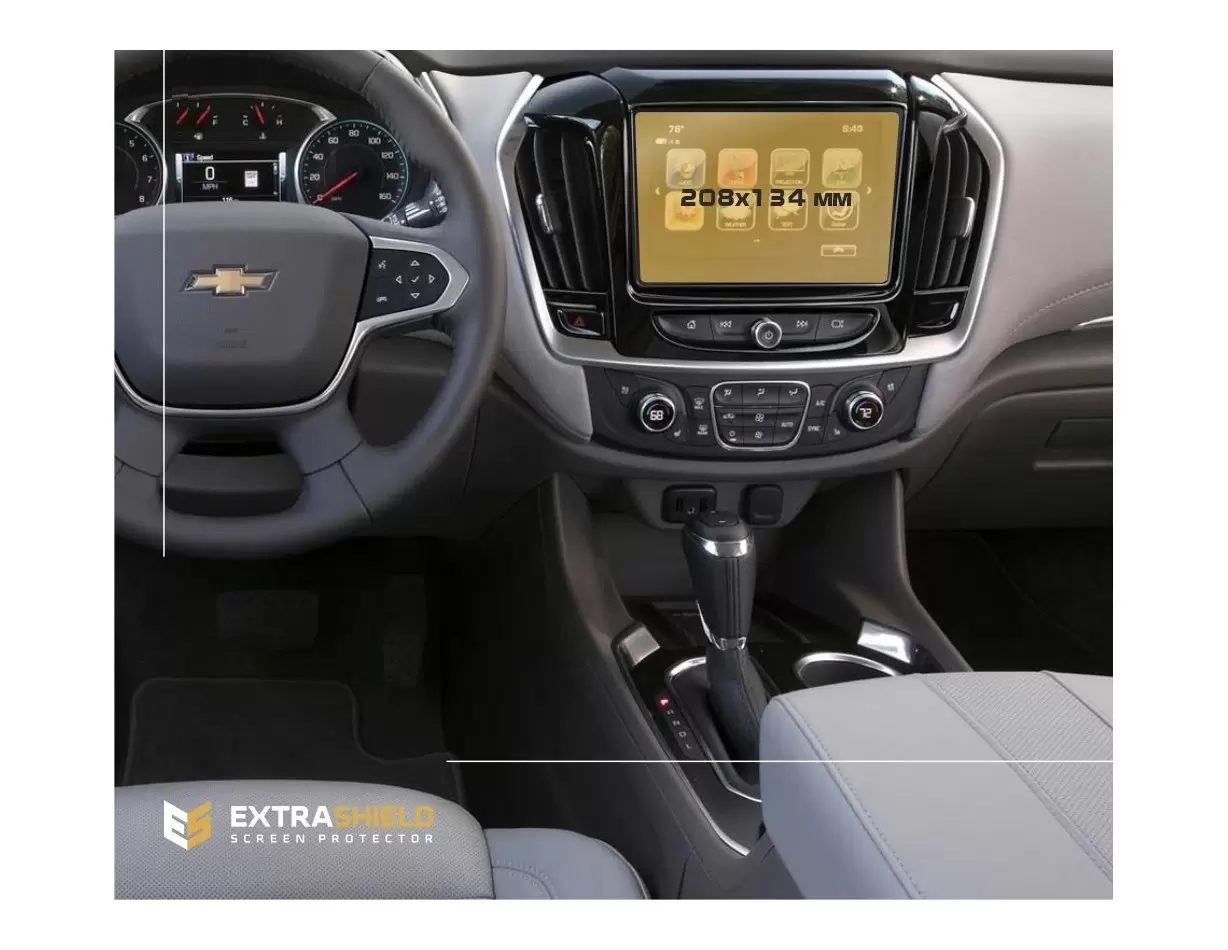 Chevrolet Tahoe 2013 - 2021 Multimedia 9" Protection d'écran Résiste aux rayures HD transparent - 1 - habillage decor de tableau