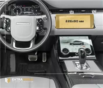 Land Rover RR Evoque (L538) 2015 - 2018 Multimedia 10,2" Protection d'écran Résiste aux rayures HD transparent - 1 - habillage d