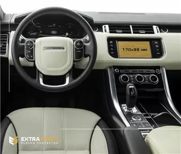 Land Rover RR Sport (L494) 2012 - 2017 Multimedia Vidrio protector de navegación transparente HD