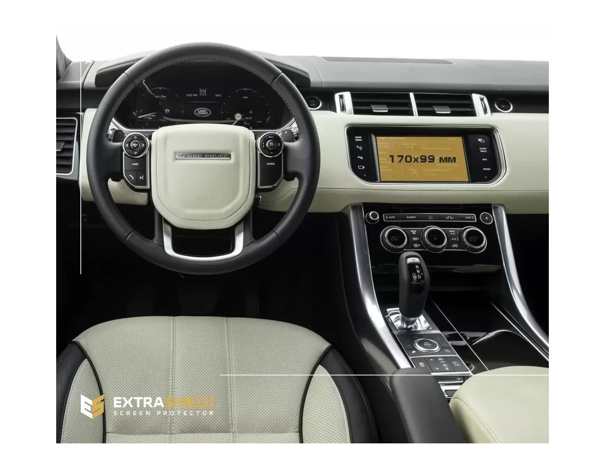 Land Rover RR Sport (L494) 2012 - 2017 Multimedia HD transparant navigatiebeschermglas