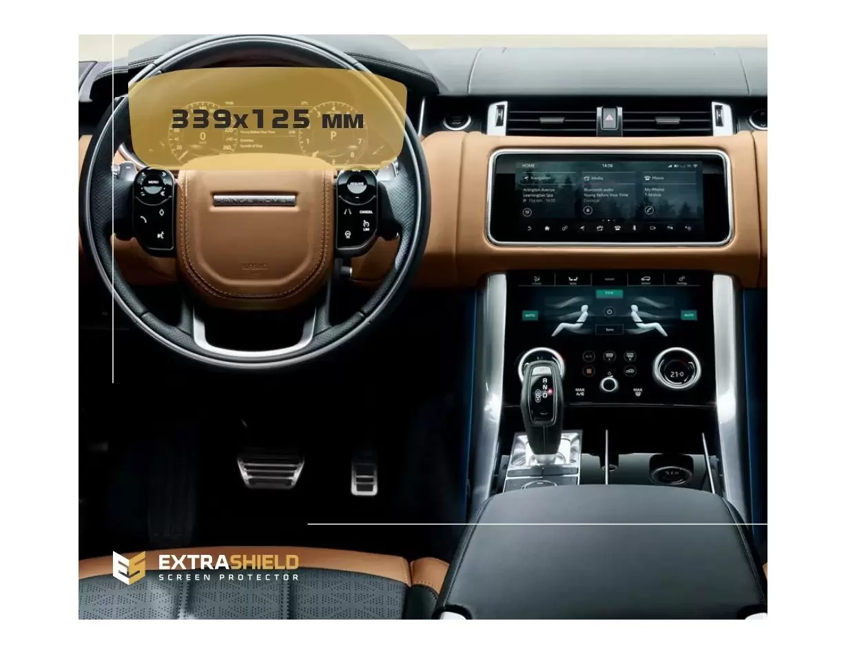 Land Rover RR Sport (L494) 2012 - Present Digital Speedometer Vidrio protector de navegación transparente HD