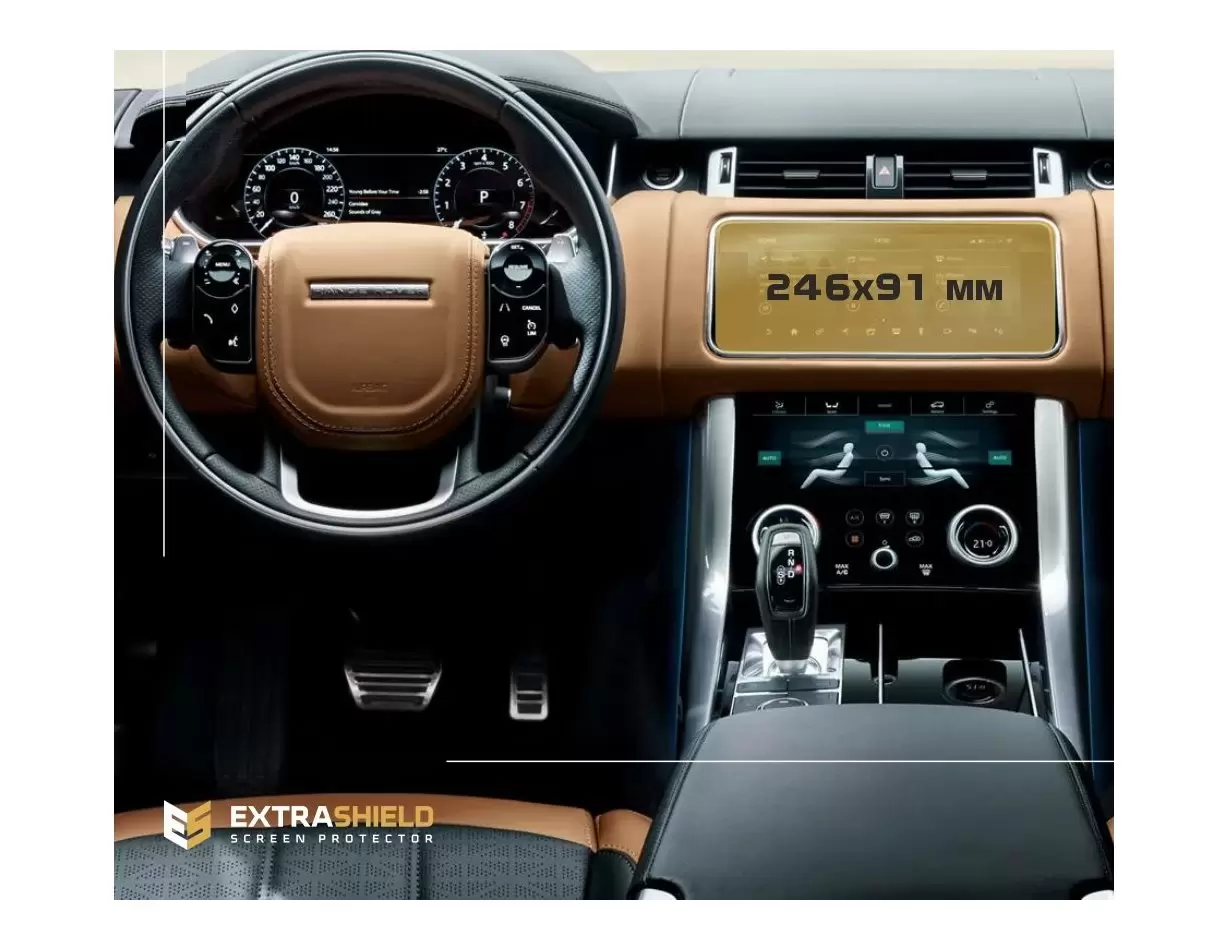 Land Rover RR Sport (L494) 2017 - Present Multimedia Vidrio protector de navegación transparente HD