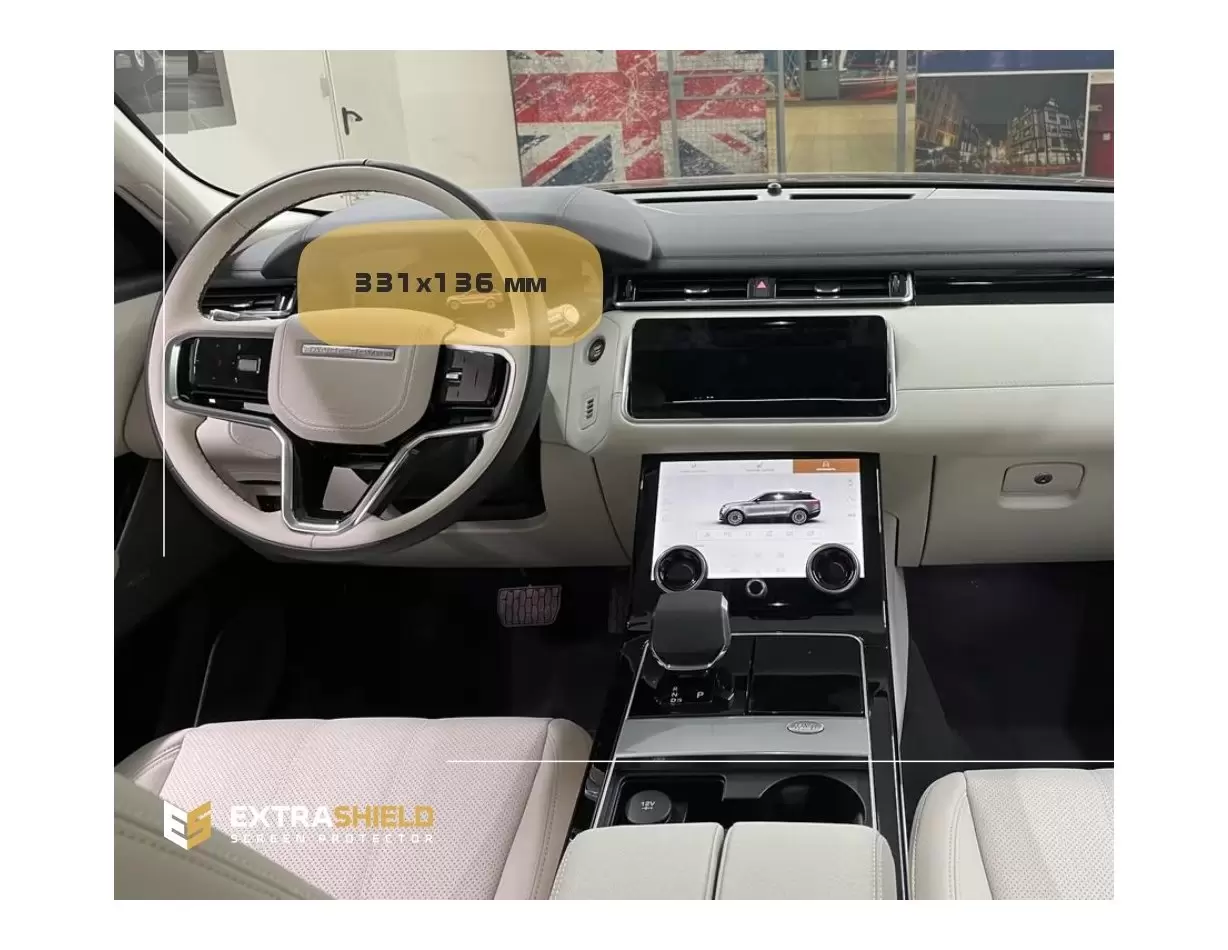 Land Rover RR Velar (L560) 2017 - Present Digital Speedometer HD transparant navigatiebeschermglas