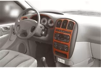 Chrysler Voyager 03.01 - 09.07 Mittelkonsole Armaturendekor Cockpit Dekor 7 -Teile