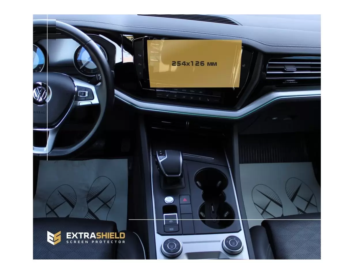 Volkswagen Touareg (CR) 2018 - Present Multimedia 9" Vidrio protector de navegación transparente HD