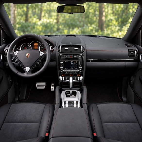 Porsche Cayenne 955 2003-2010 3D interieur dashboard decoratieset dashboard decor 34-delen