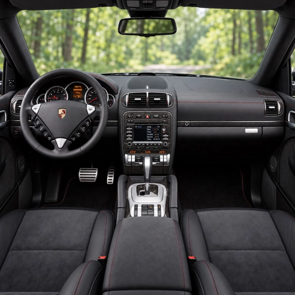 Porsche Cayenne 955 2003-2010 3D kit décoration intérieure tableau de bord 34 pièces