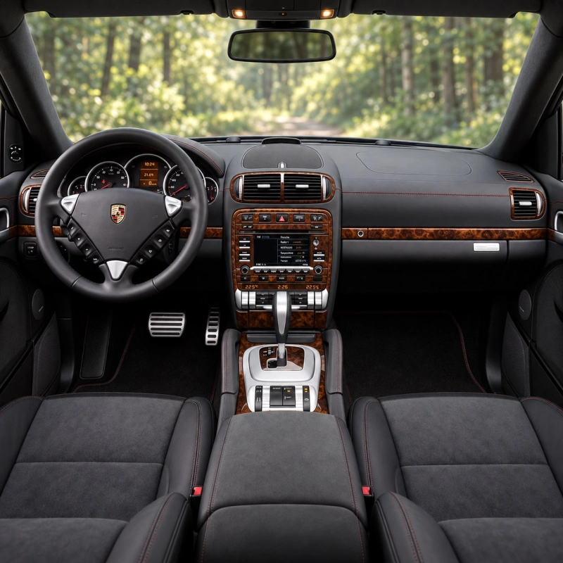 Porsche Cayenne 955 2003-2010 3D Interior Dashboard Trim Kit Dash Trim Dekor 34-Parts