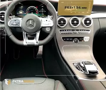 Mercedes-Benz C-class (W205/S205/C205/A205) 2014 - 2018 Multimedia 8" HD transparant navigatiebeschermglas