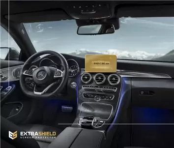 Mercedes-Benz C-class (W205/S205/C205/A205) 2014 - 2018 Multimedia 7" Vidrio protector de navegación transparente HD