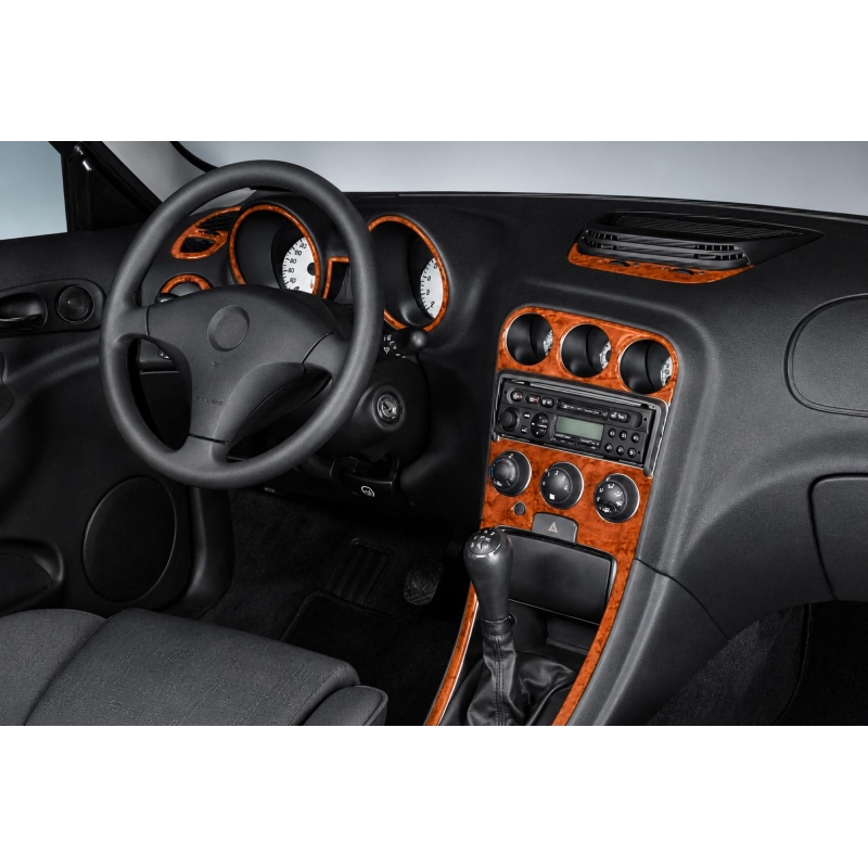 Alfa Romeo 156 1997+ 3D Armaturenbrett-Dekor-Set, 12 Teile