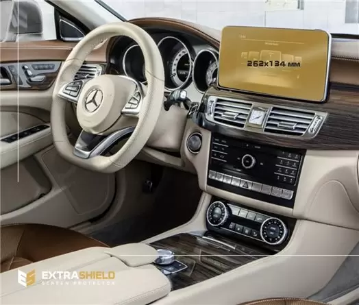 Mercedes-Benz CLS (C218/X218) 2014 - 2017 Multimedia 8" Vidrio protector de navegación transparente HD
