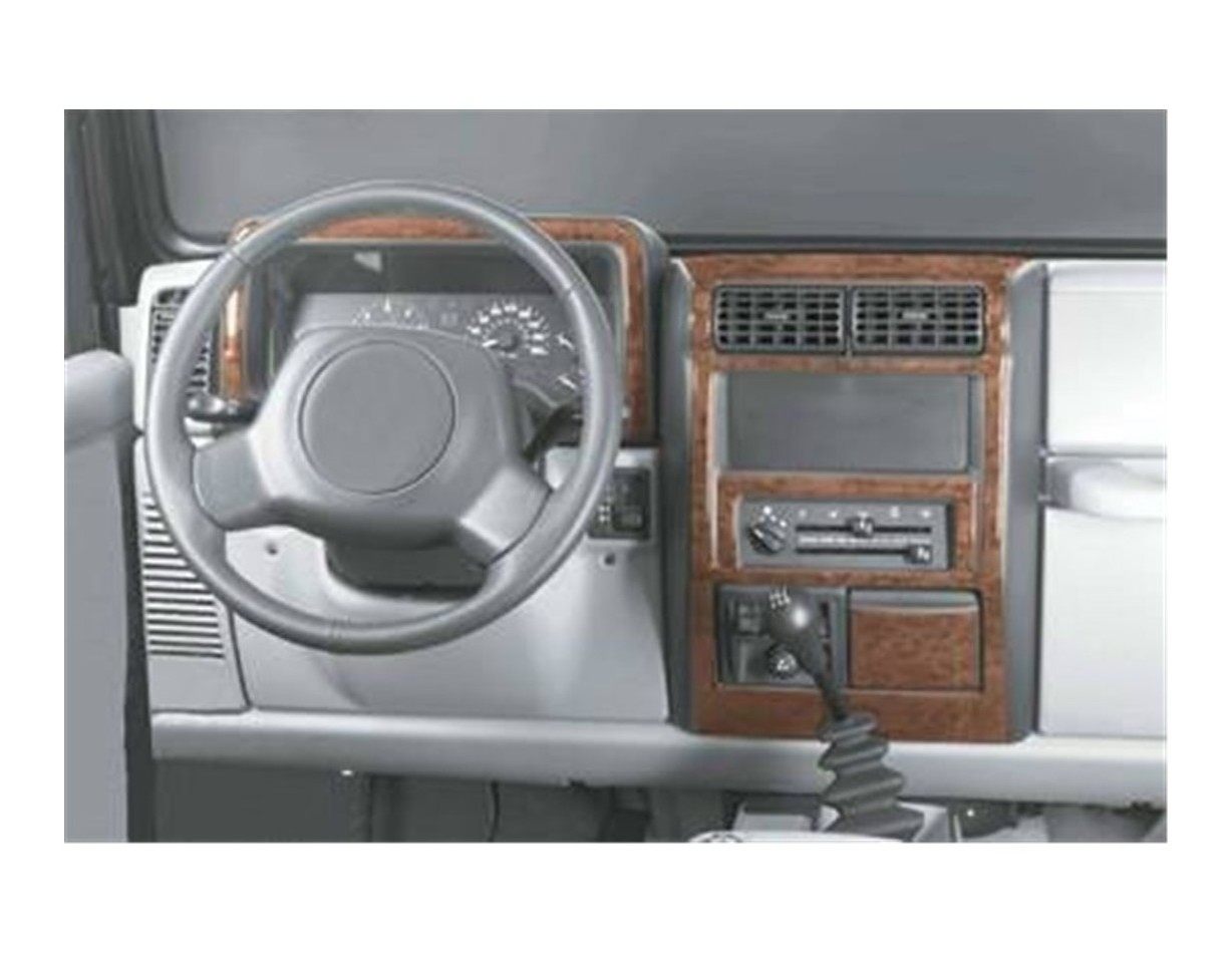 Chrysler Wrangler 09.1996 3M 3D Interior Dashboard Trim Kit Dash Trim Dekor 10-Parts