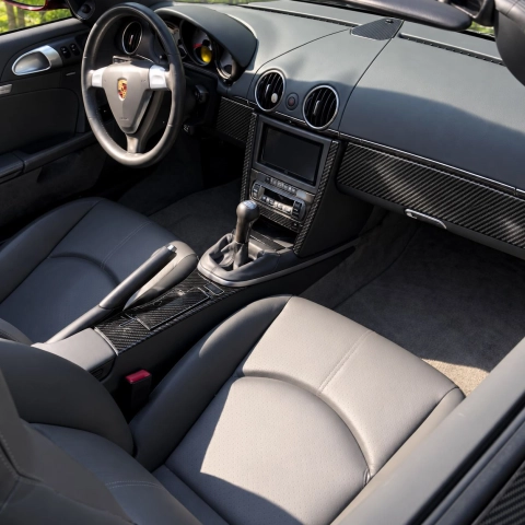 PORSCHE CAYMAN 987 2006-2012 kit 3D de molduras interiores para salpicadero 32 piezas