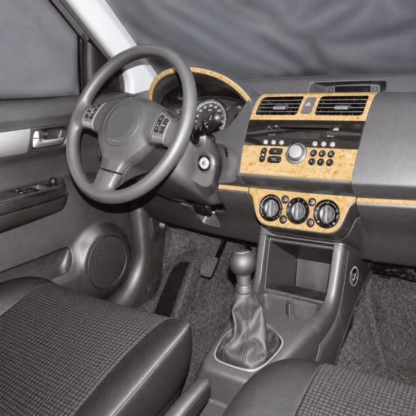 Suzuki Swift Comfort 2005-2010 kit 3D de molduras interiores para salpicadero 10 piezas