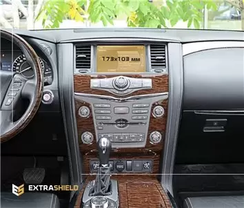 Nissan Patrol (Y62) 2010 - 2017 Multimedia 8" Vetro Protettivo HD trasparente di navigazione Protezione