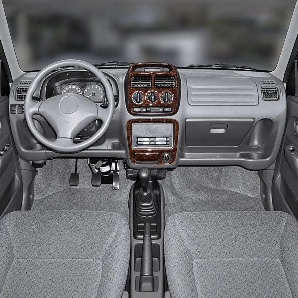 Suzuki Ignis 2000-2003 kit 3D de molduras interiores para salpicadero 5 piezas