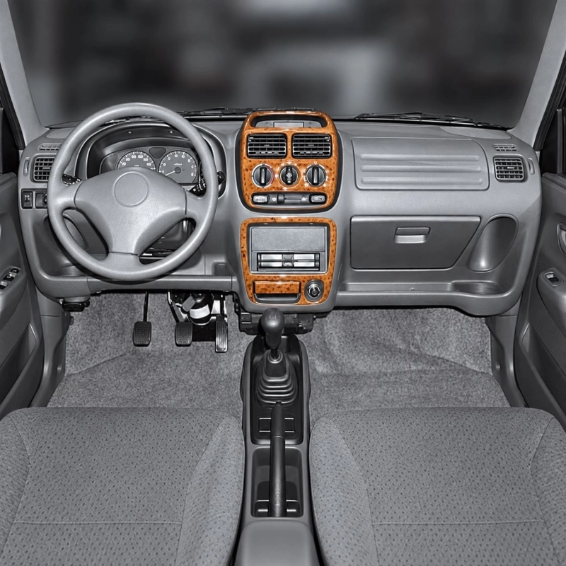 Suzuki Ignis 2000-2003 kit 3D de molduras interiores para salpicadero 5 piezas