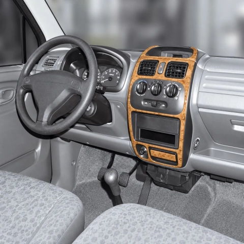 Suzuki Wagon R 2000-2002 kit 3D de molduras interiores para salpicadero 3 piezas 2
