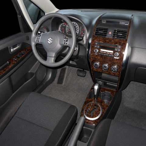 Suzuki SX4 2007 3D Cockpit Dekor Interieurleisten Set 16-teilig