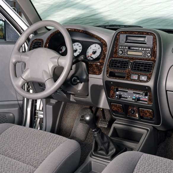 Nissan Navara D23 Pick-up 1999-2006 3D Interior Dashboard Trim Kit Dash Trim Dekor 13-Parts
