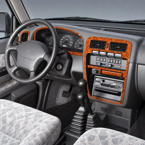 Nissan Navara Pickup 1996-1999 kit rivestimento cruscotto e interni 3D 9 pezzi