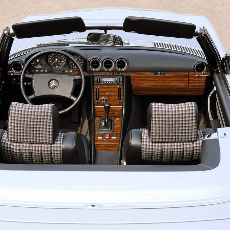 Mercedes Benz R107 450 SL/SLC 1973-1978 juego completo kit de molduras interiores para salpicadero