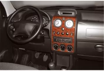 Citroen Berlingo 10.02-07.08 3D Decor de carlinga su interior del coche 7-Partes