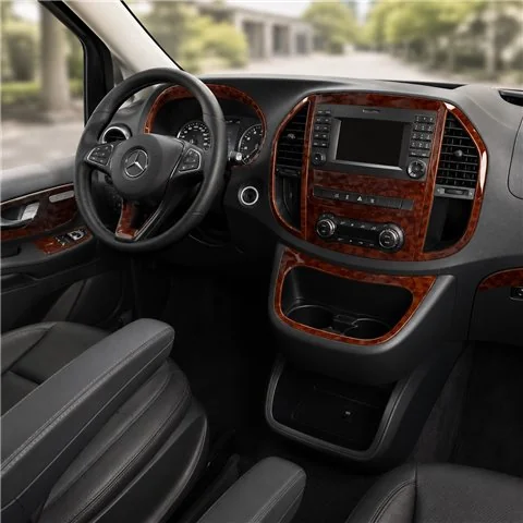Mercedes Vito W447 2015+ 3D dashboard sierlijstset, 38 delen