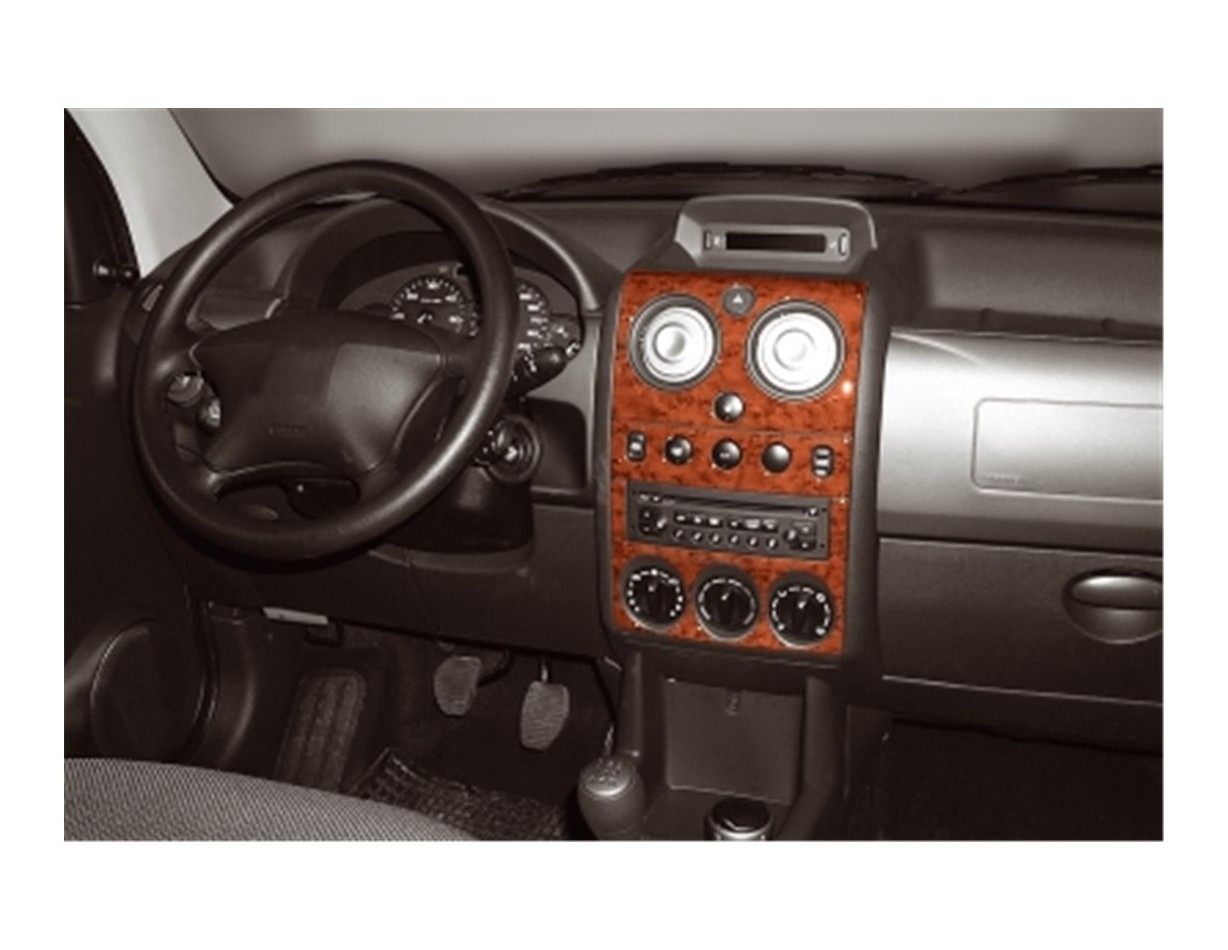 Citroen Berlingo 02-08 Kit la décoration du tableau de bord 7-Pièce - 1 - habillage decor de tableau de bord
