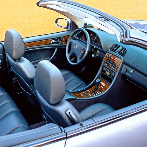 Mercedes Benz W208 CLK-Cabrio 1997-2003 3D Interior Dashboard Trim Kit Dash Trim Dekor 19-Parts
